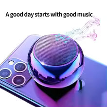 Portable Mini Bluetooth Speaker Pocket-Sized Audio Wireless Sound System Compact Music Player