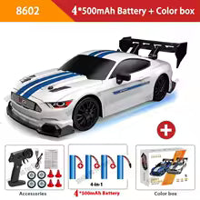 4WD RC Car With LED Remote Control Cars High Speed Fast Drift Racing 2.4G Radio RTR Vehicle GTRPRO Model Toy Kids Children Gift