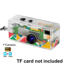 KEBIDU Thumb Camera 1080P FHD Portable Keychain Mini Action Camera Retro with TFT LCD Screen CCD Support Memory Card Full HD