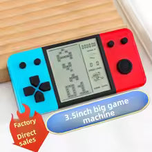 3.5 Inch Large Screen Tetris Game Machine, 26 Classic Retro Games Portable Pocket Handheld Console, Ideal Christmas Holiday Gift