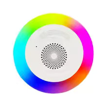 IPX7 Waterproof Bluetooth Speaker with RGB Lights, Floating Pool Speaker for Shower, Beach, Hot Tub, Wireless Portable Audio