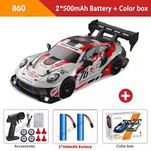 4WD RC Car With LED Remote Control Cars High Speed Fast Drift Racing 2.4G Radio RTR Vehicle GTRPRO Model Toy Kids Children Gift